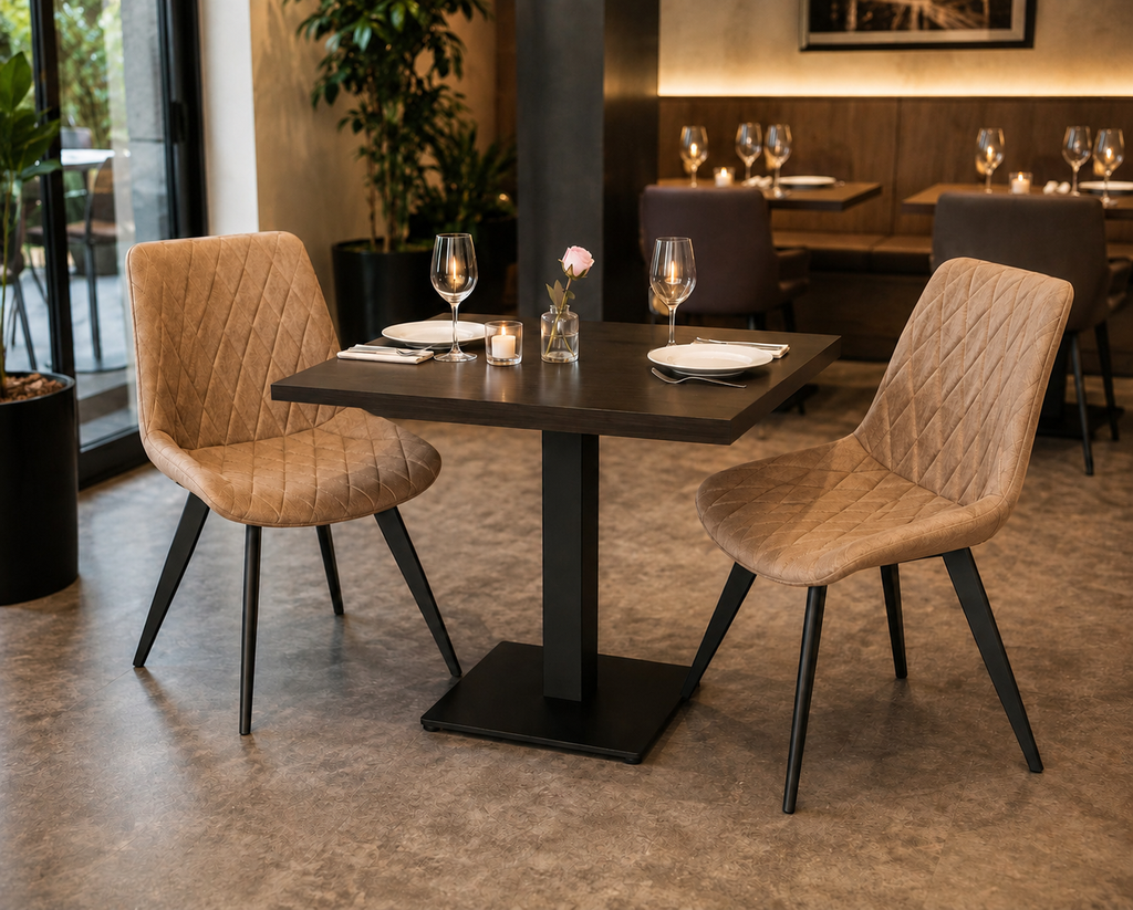 Tisch dunkelbraun 80x70cm